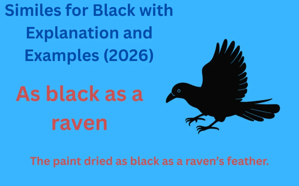 As Black As Simile Examples