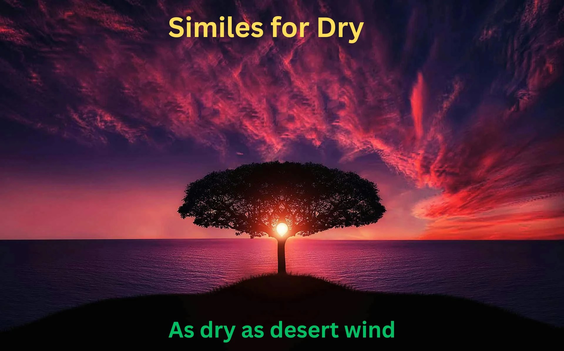 Similes for Dry with Explanation and Examples