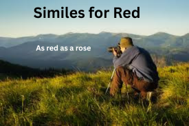 Similes for Red with Explanation and Examples