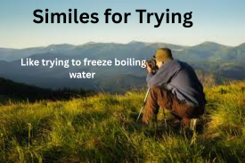 Similes for Trying with Explanation and Examples