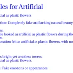 Similes for Artificial