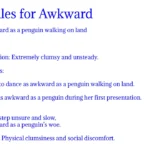 Similes for Awkward