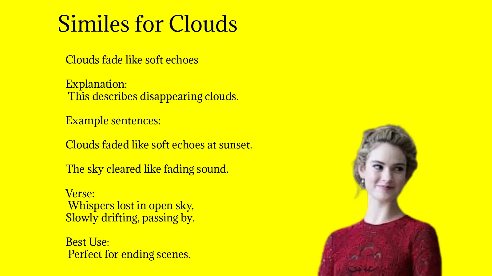 Similes for Clouds