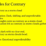 Similes for Contrary