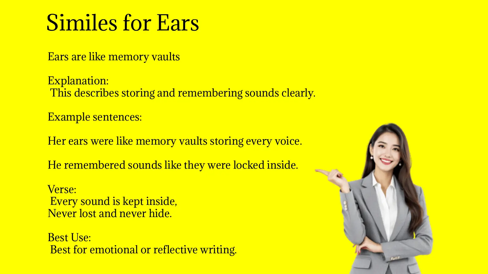Similes for Ears