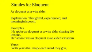 Similes for Eloquent
