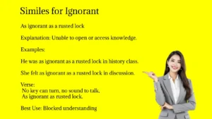 Similes for Ignorant