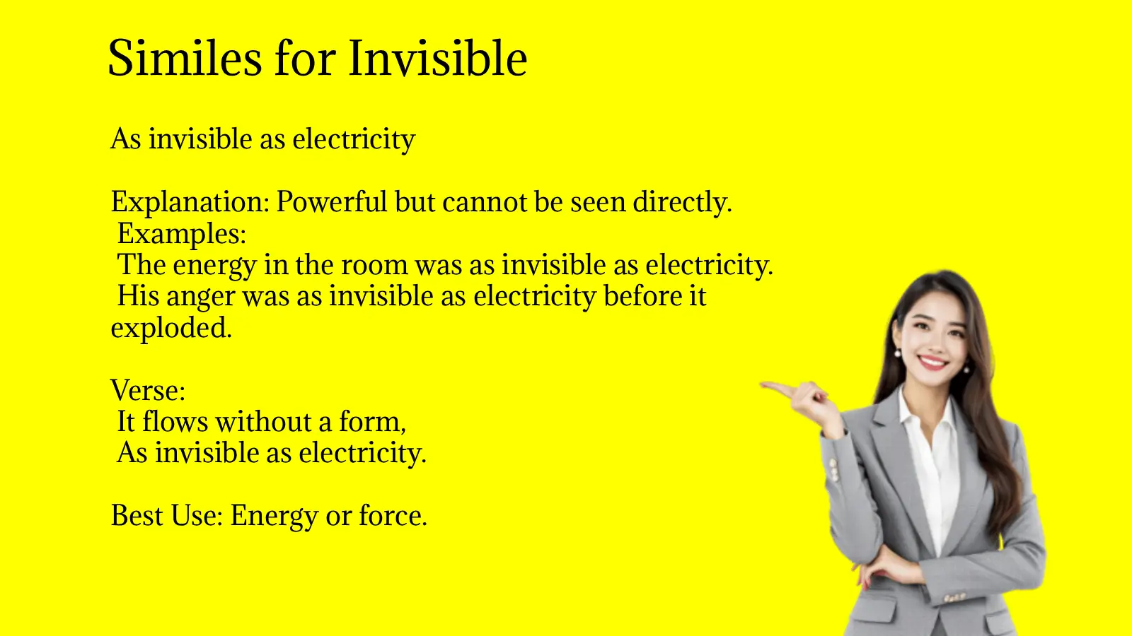 Similes for Invisible