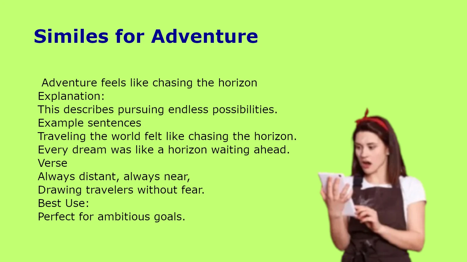 Similes for Adventure