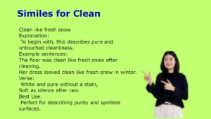 Similes for Clean