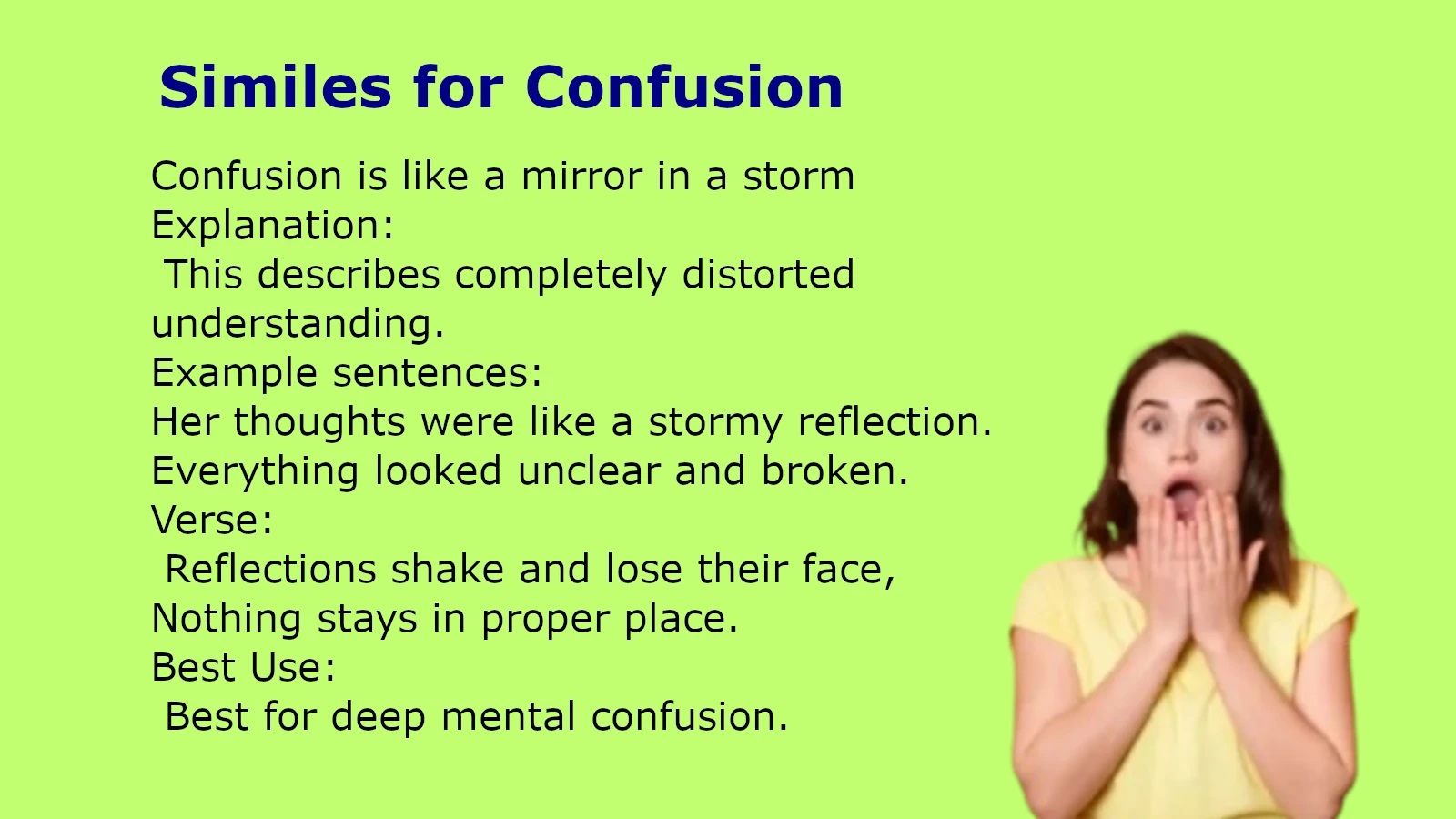 Similes for Confusion