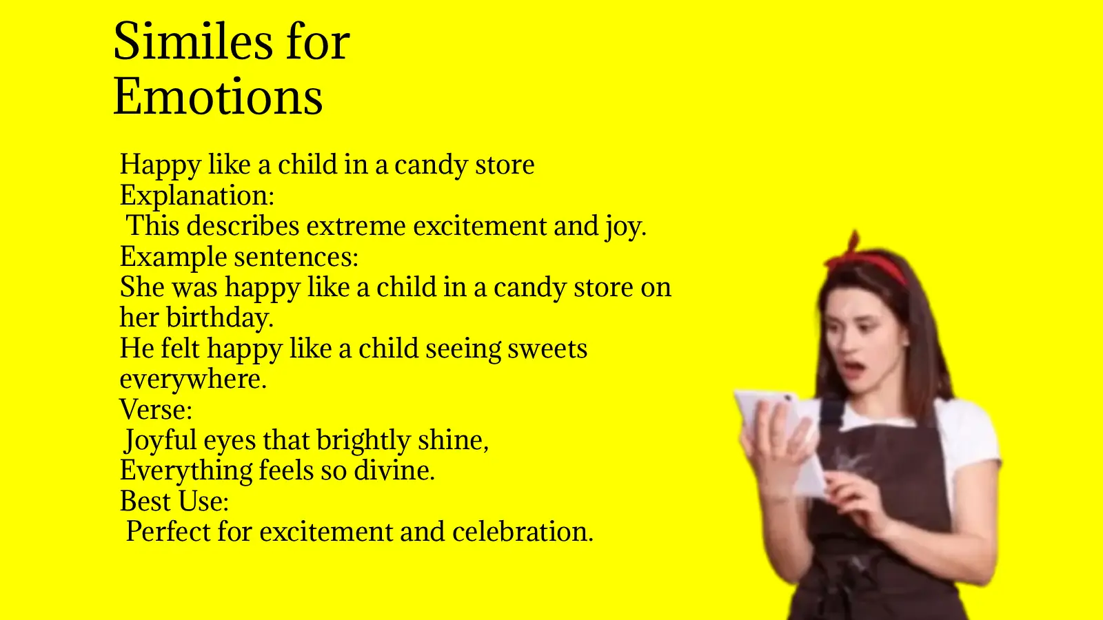 Similes for Emotions