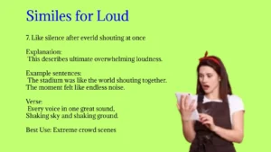 Similes for Loud