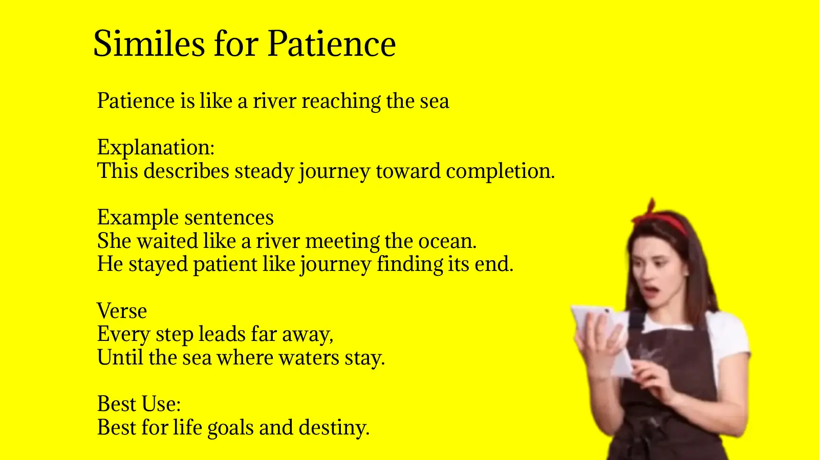 Similes for Patience