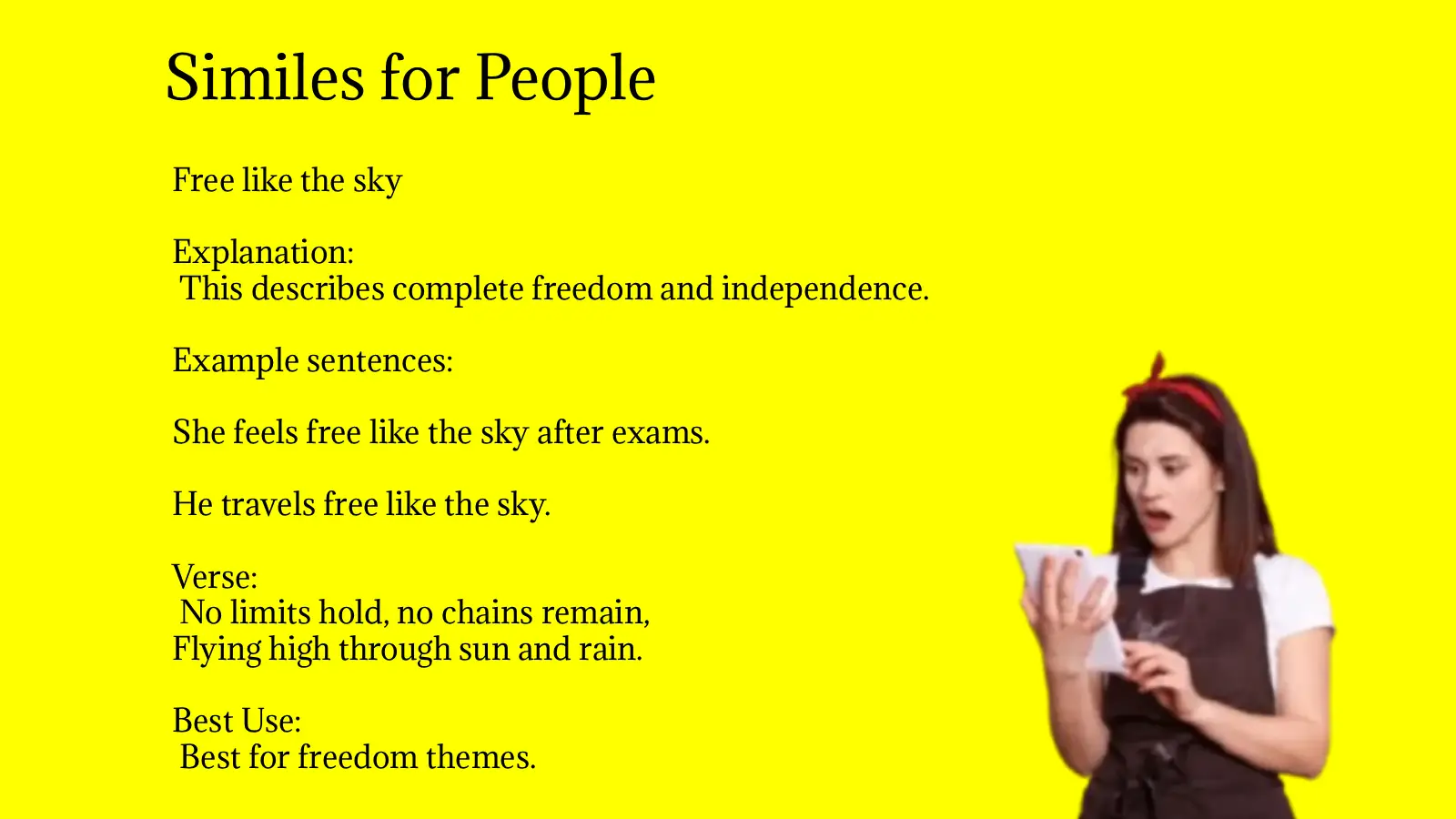 Similes for People