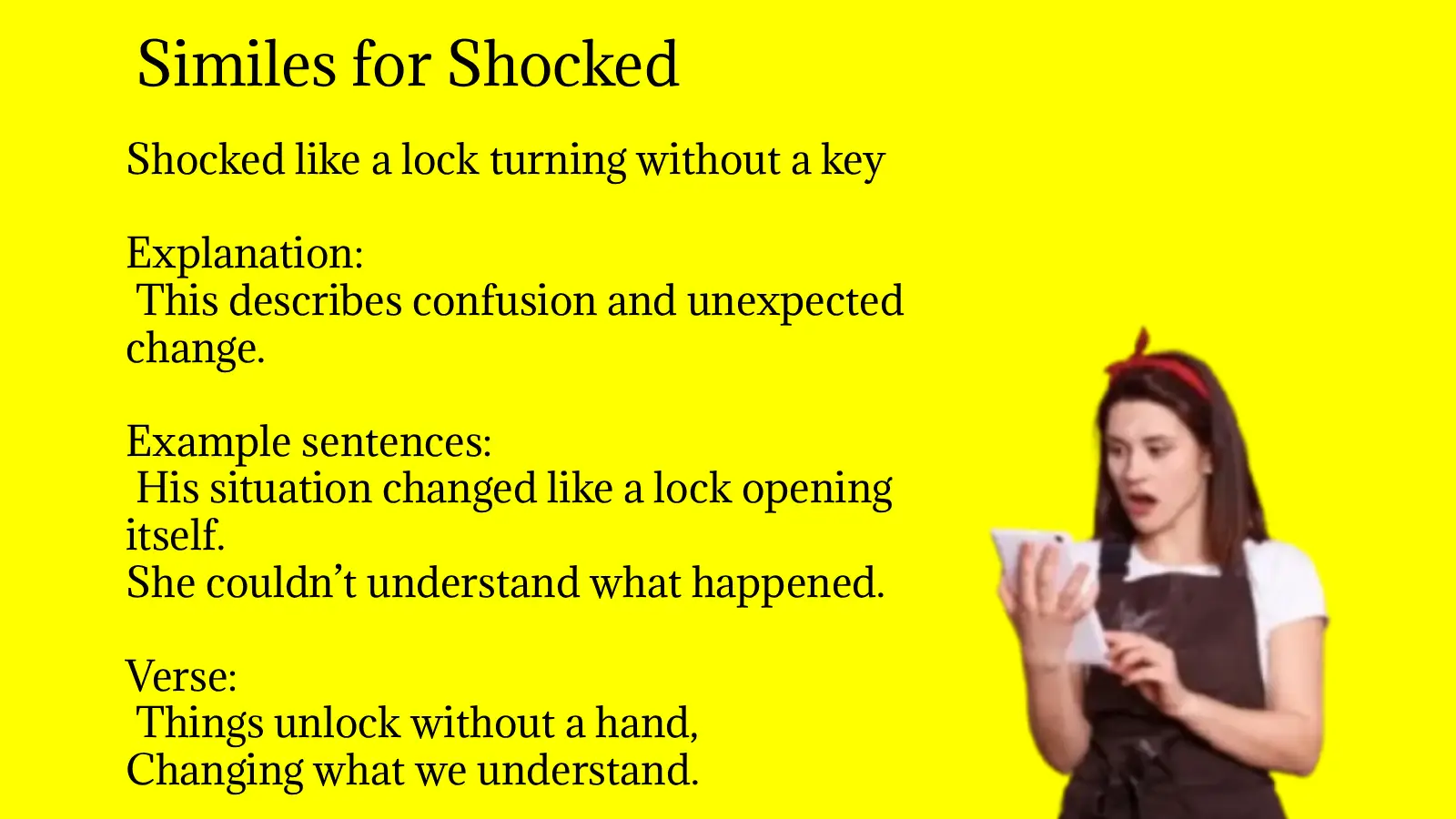 Similes for Shocked