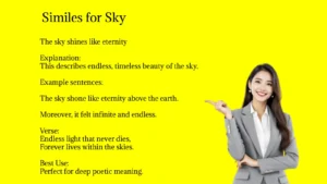Similes for Sky