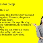 Similes for Sleep