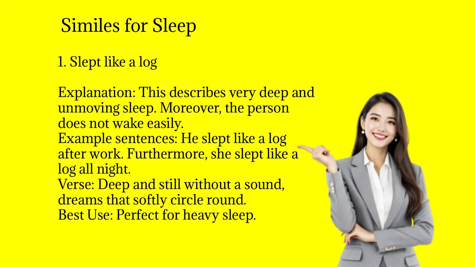 Similes for Sleep