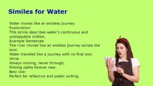 Similes for Water