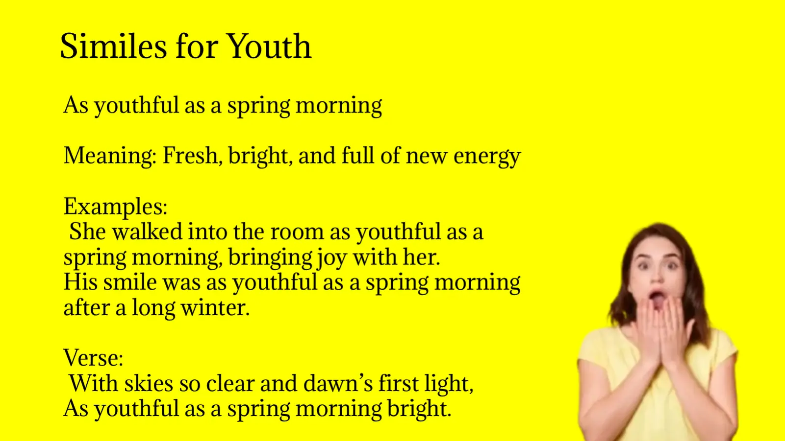 Similes for Youth