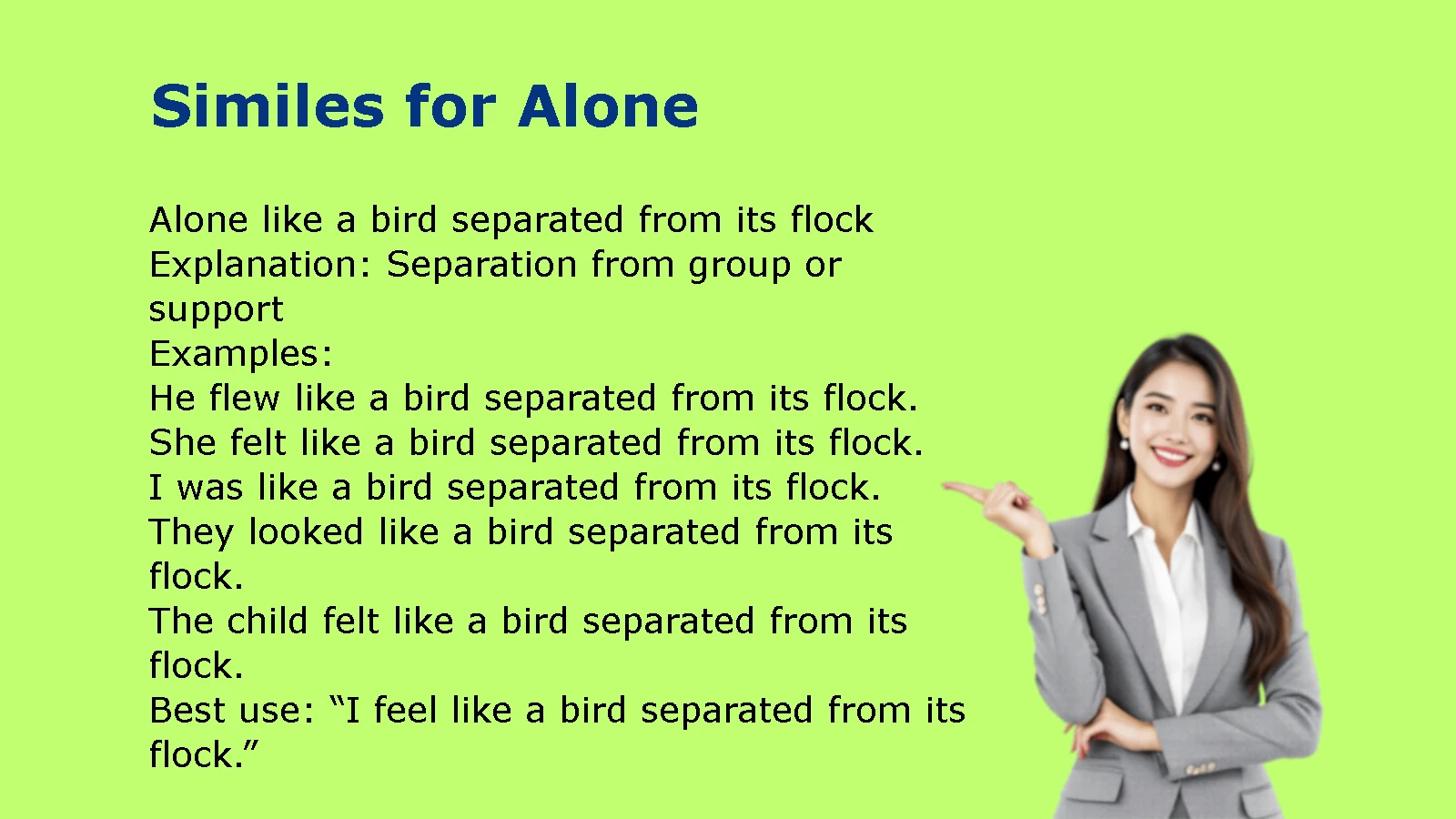 Similes for Alone (Meaning, Examples, and Creative Uses)