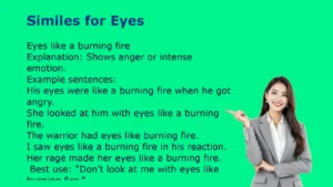 Similes for Eyes Examples
