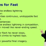 Similes for Fast