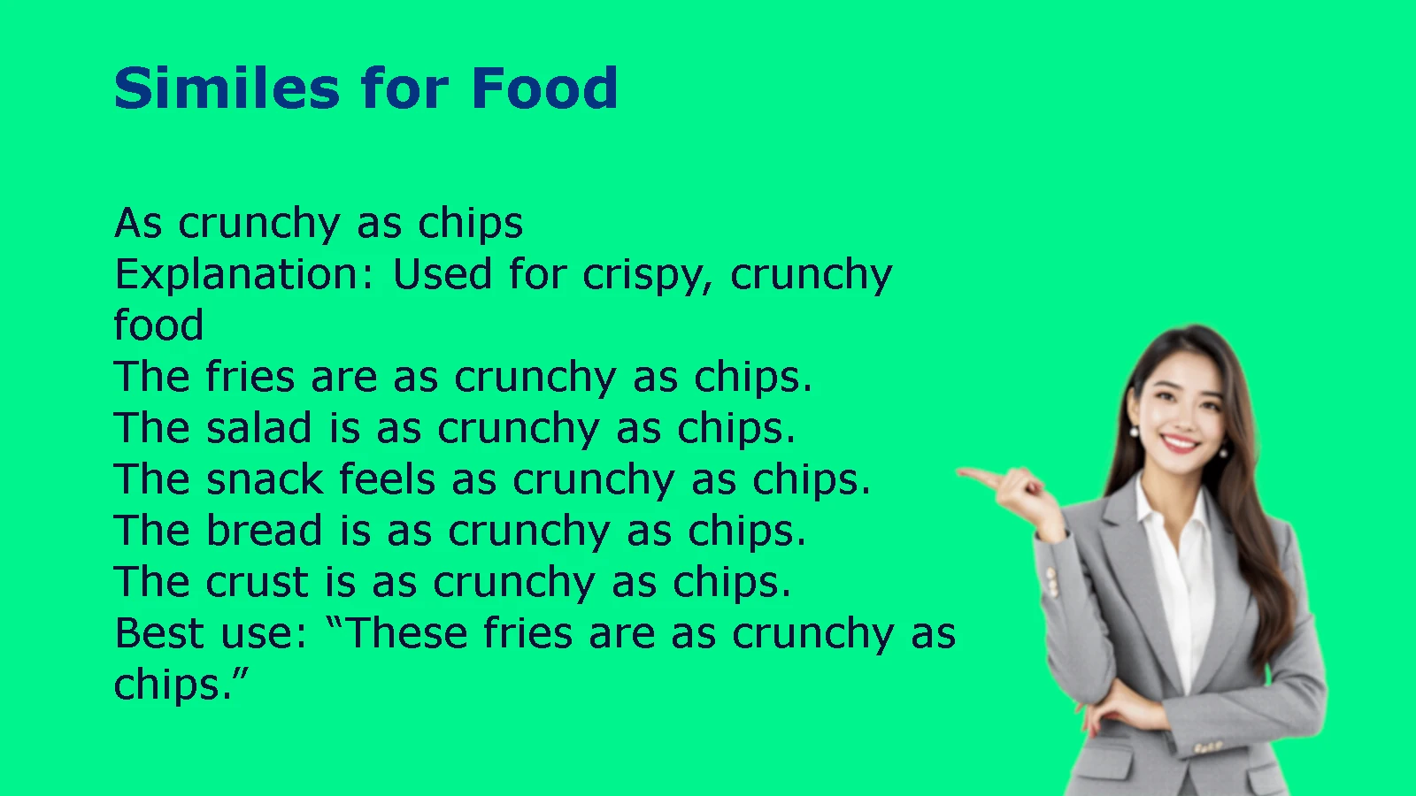 Similes for Food Examples