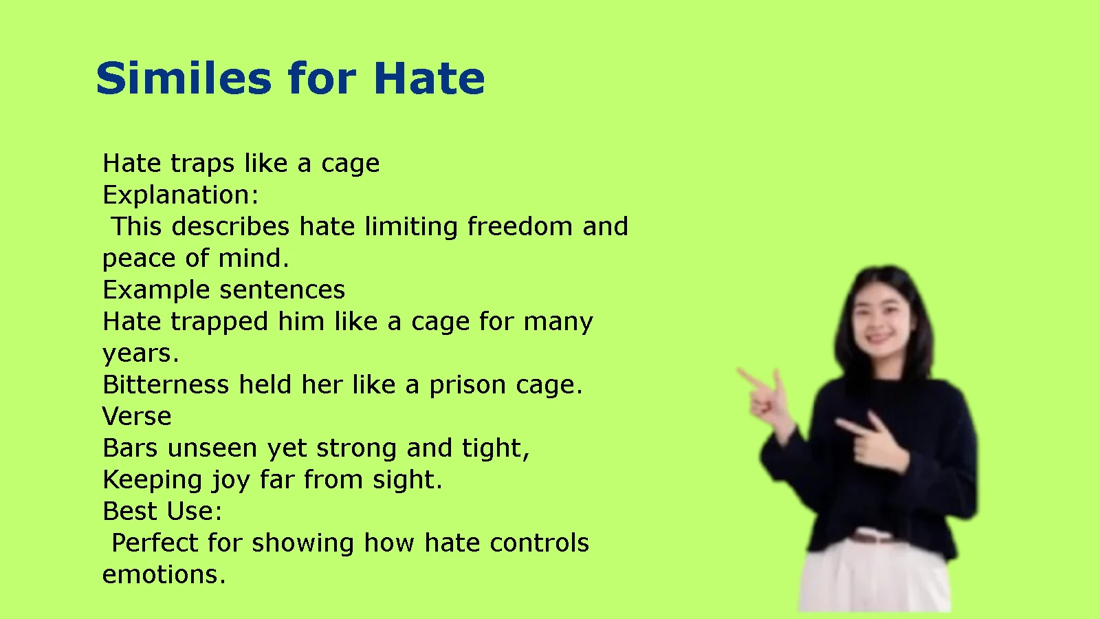 Similes for Hate