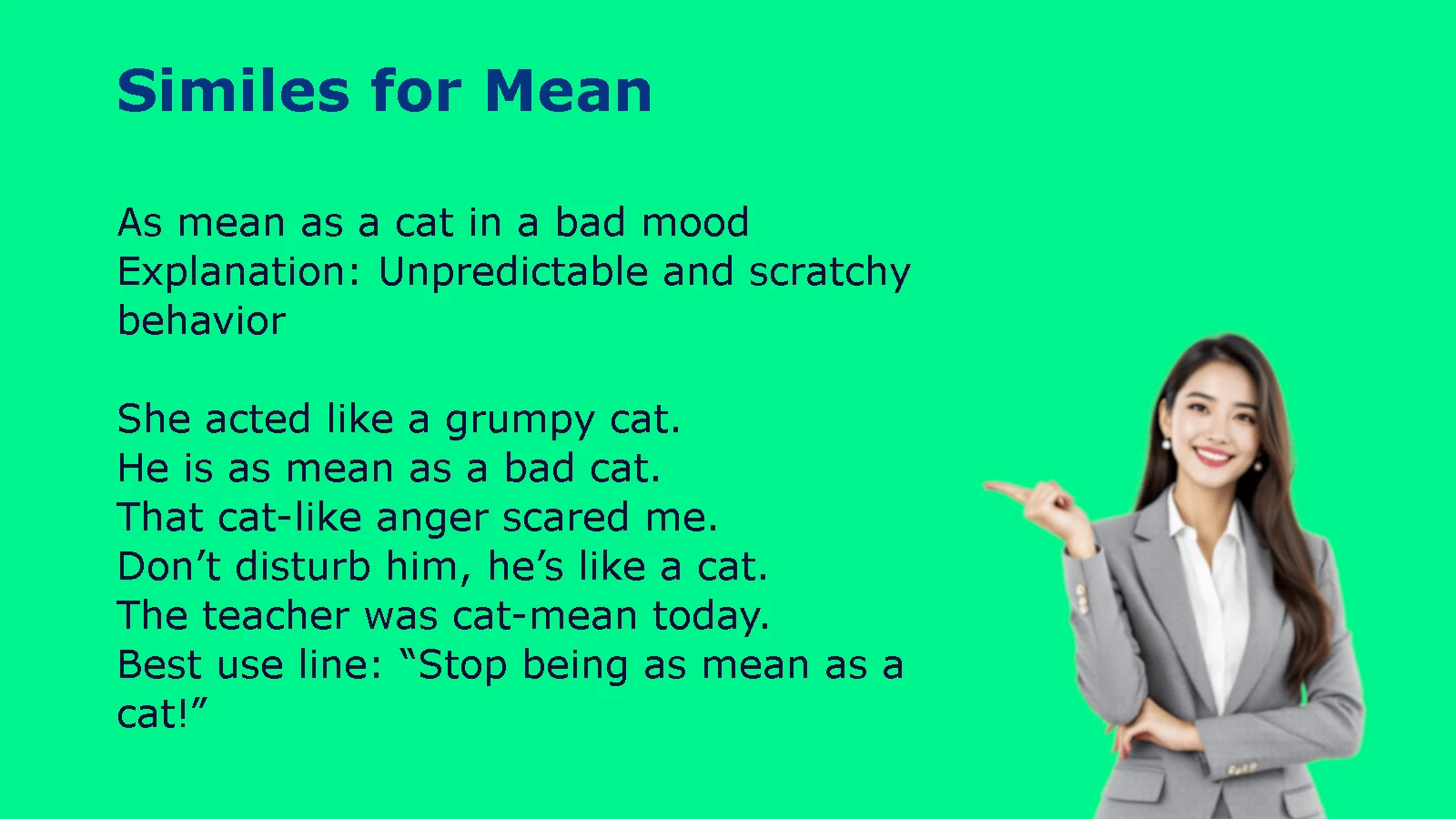 Similes for Mean Explained with Simple and Vivid Examples