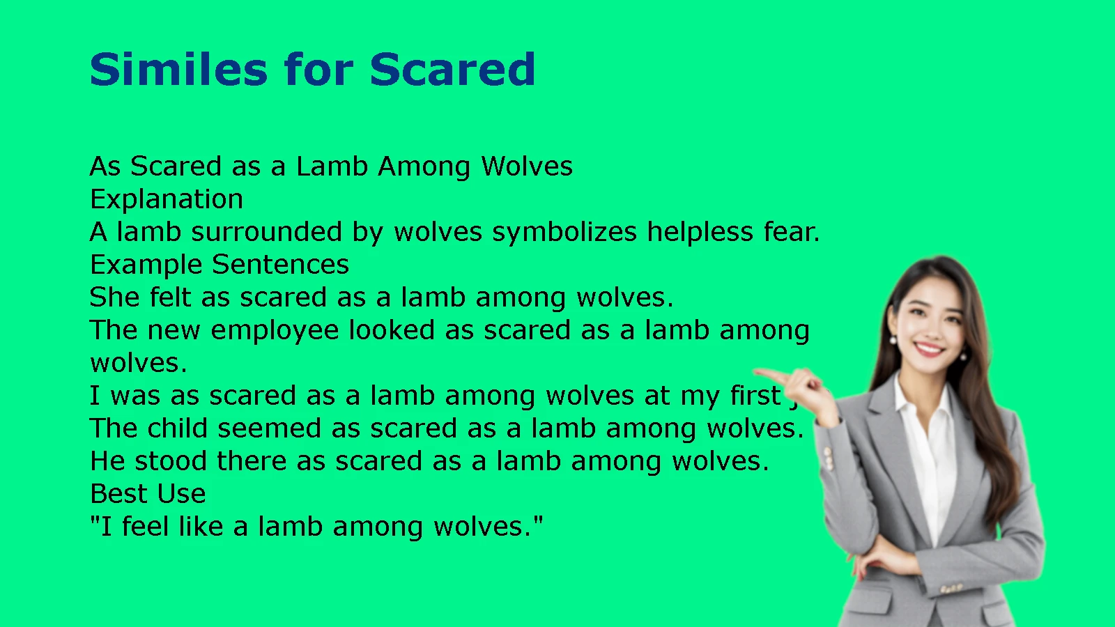 Powerful Similes for Scared with Clear Explanations and Examples