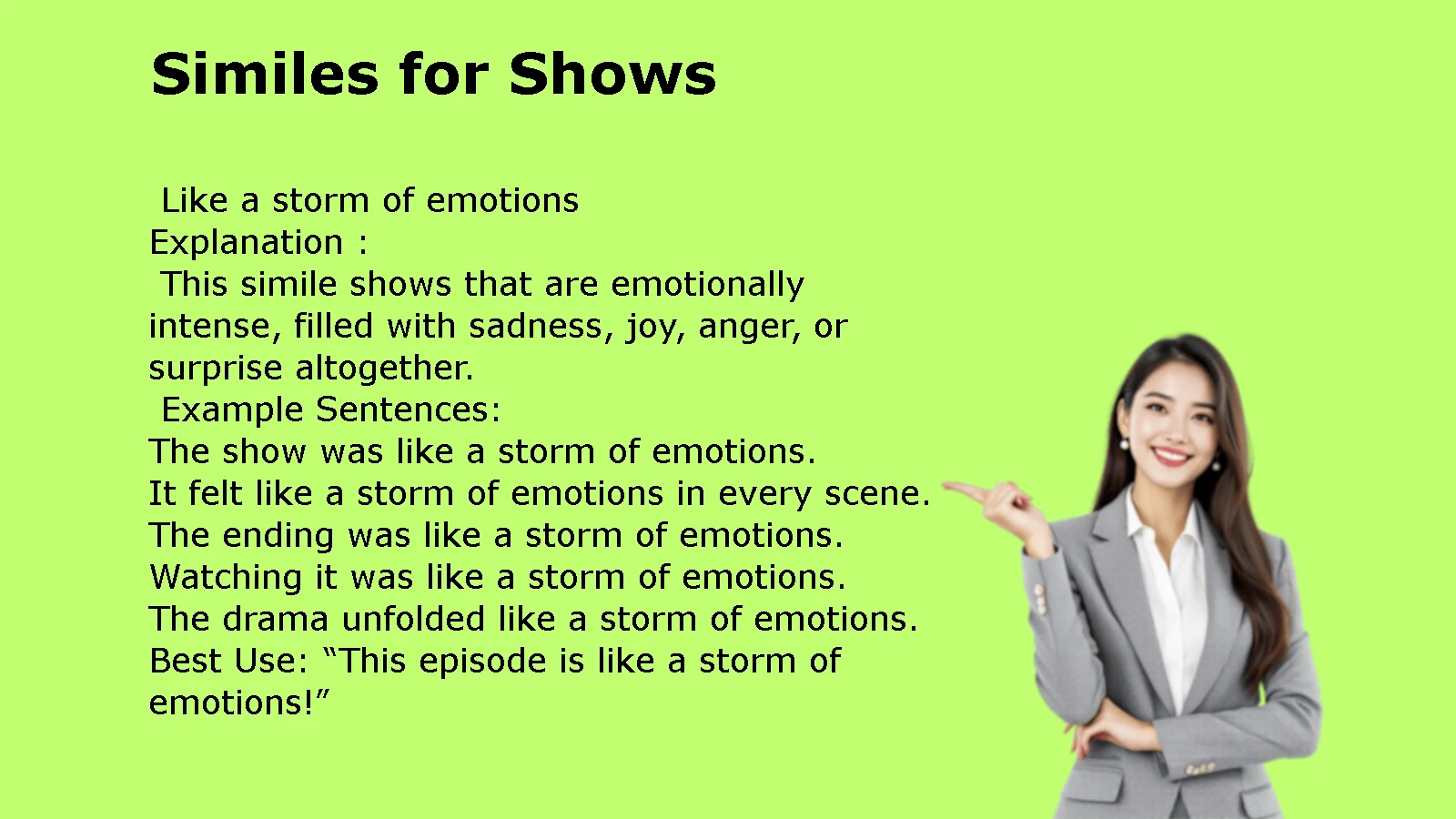 Similes for Shows Examples (2026 Guide)