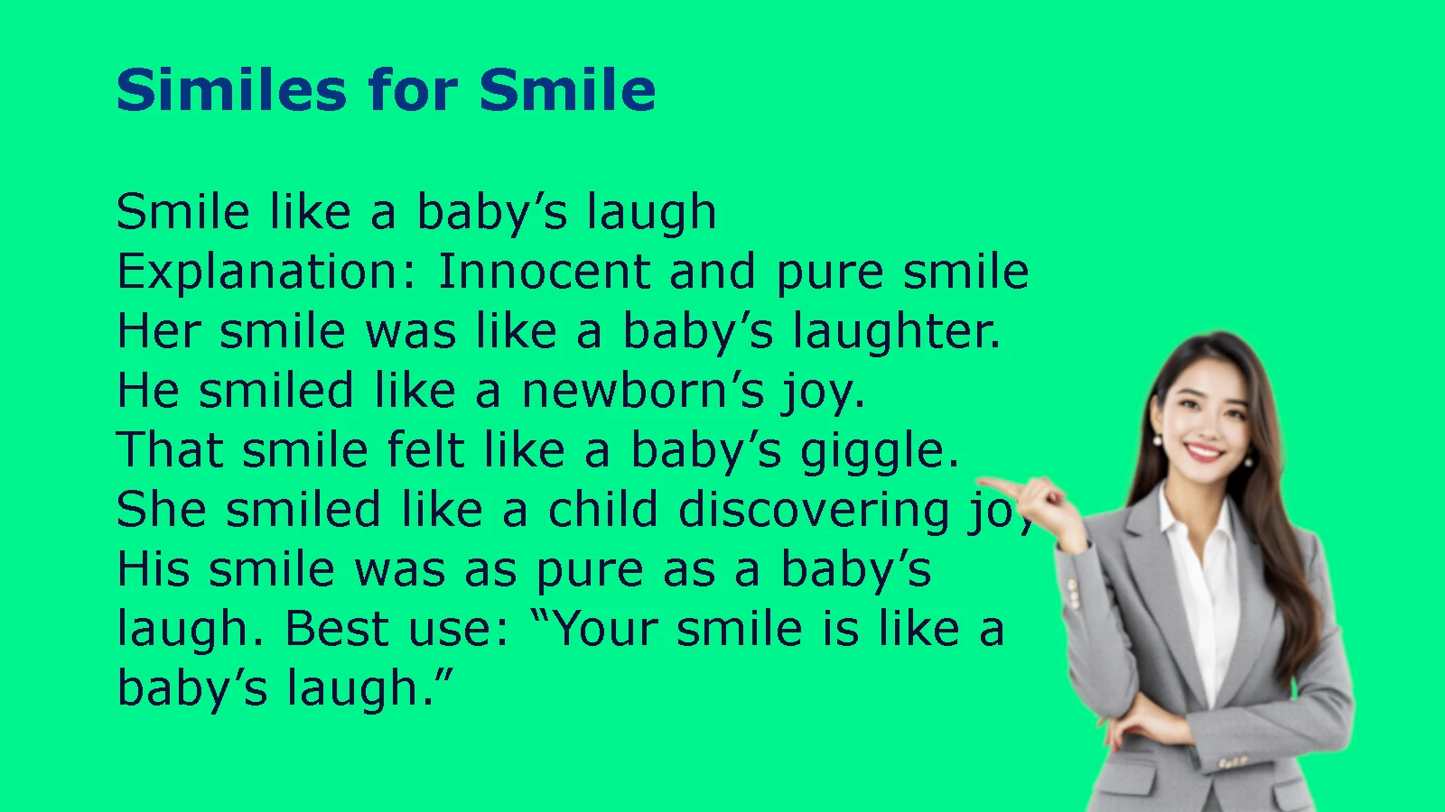 Similes for Simile in English Grammar and Writing