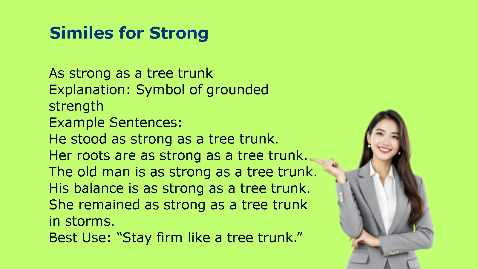 SimileSimiles for Strong: Powerful Ways to Describe Strength in Writings for Strong