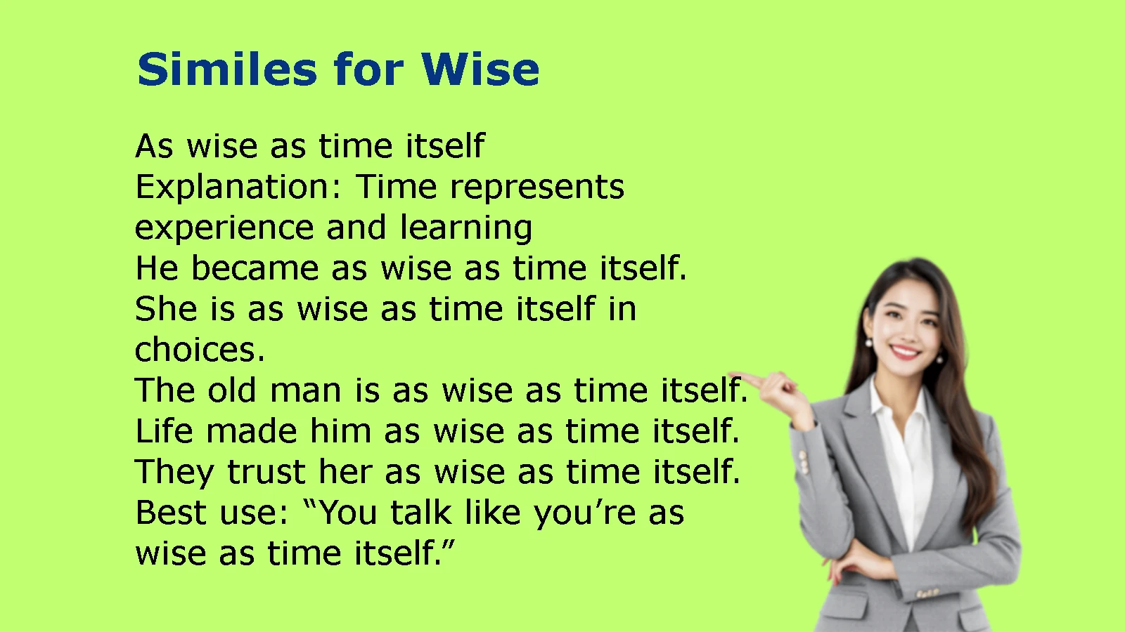 Similes for Wise