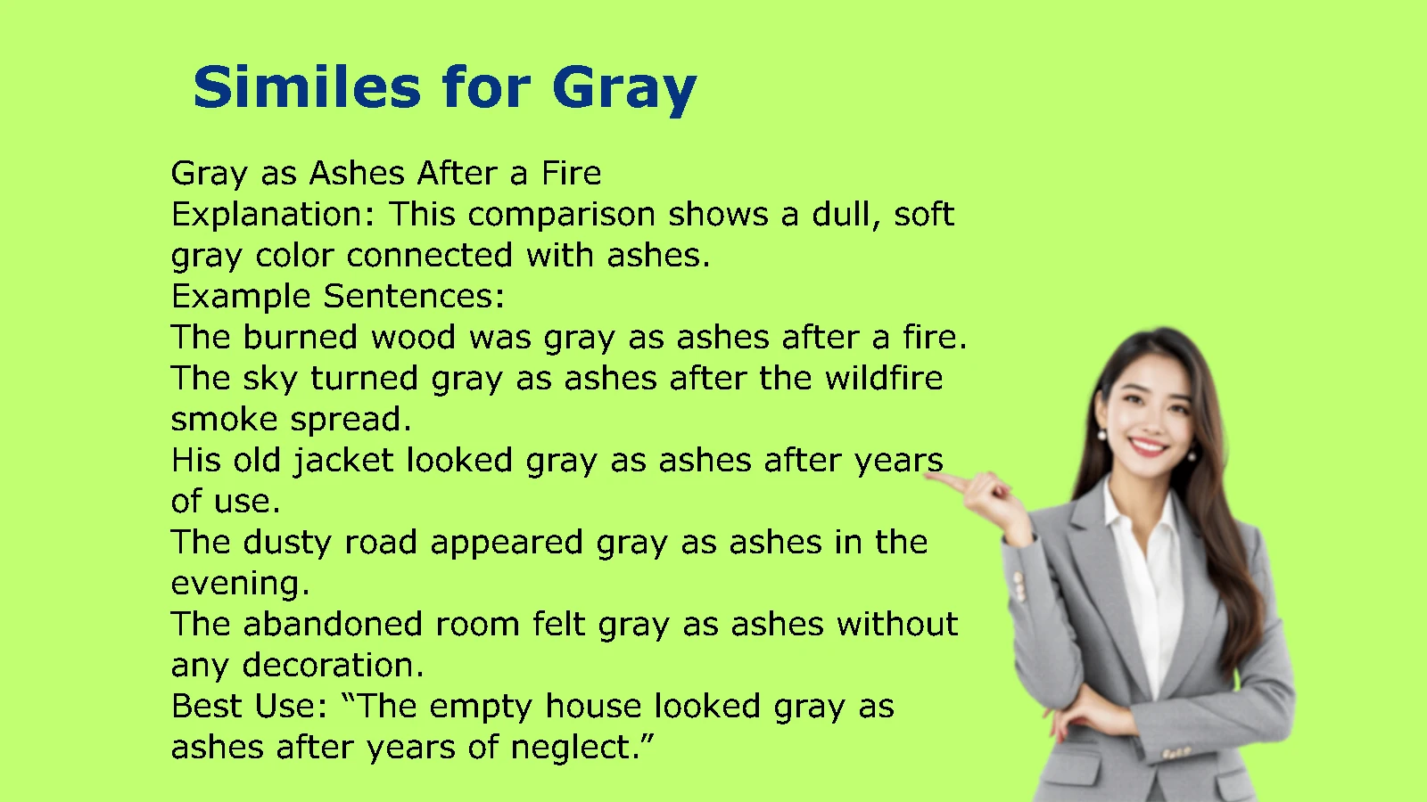 Similes for Gray: A Complete Guide with Examples