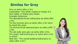 Similes for Grey in Literature and Everyday Language