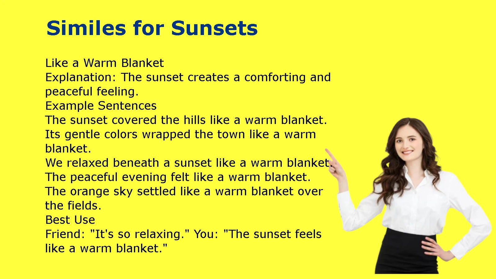 Similes for Sunsets to Describe Beautiful Skies