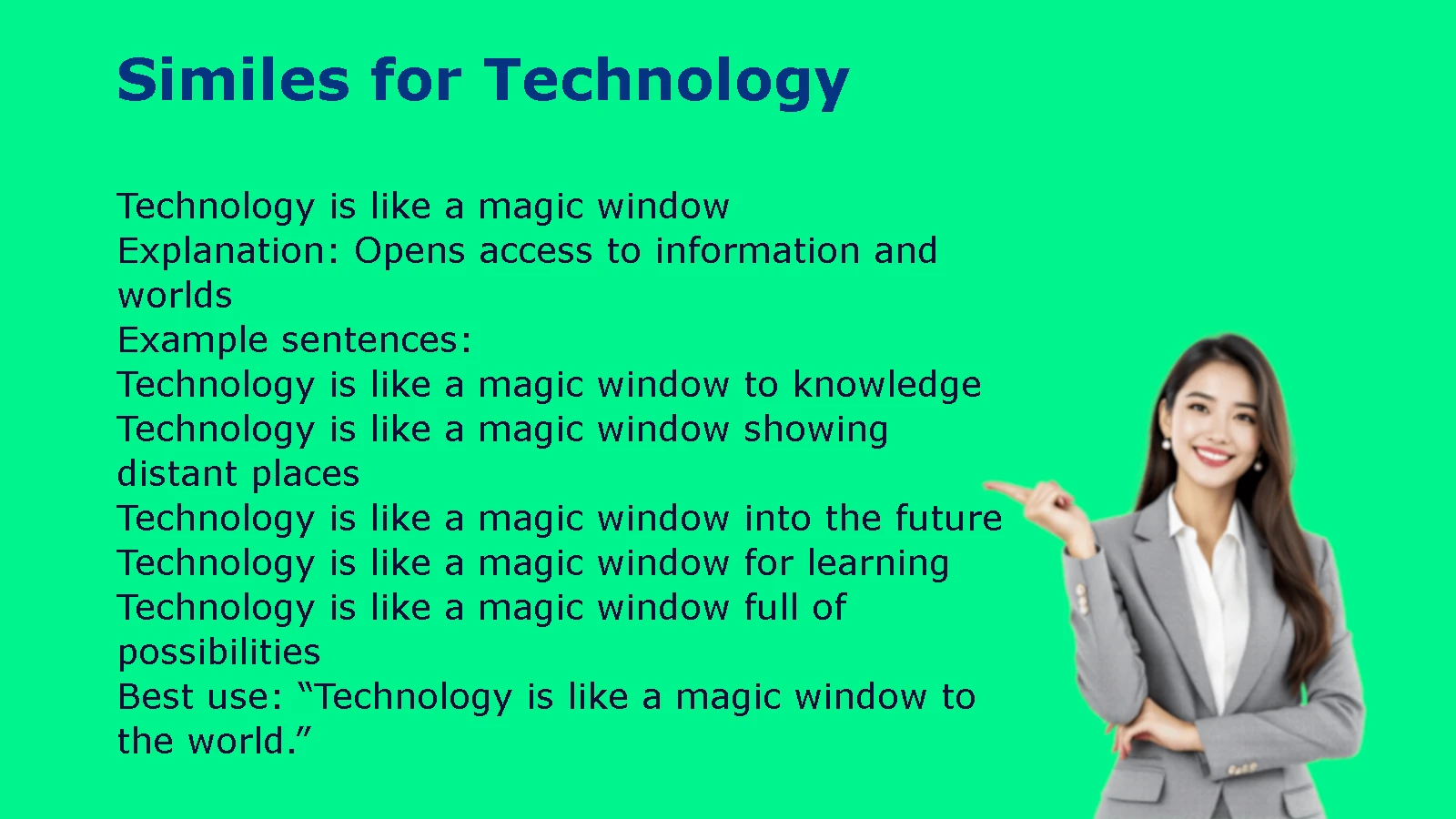 Interesting Similes for Technology for Better Writing