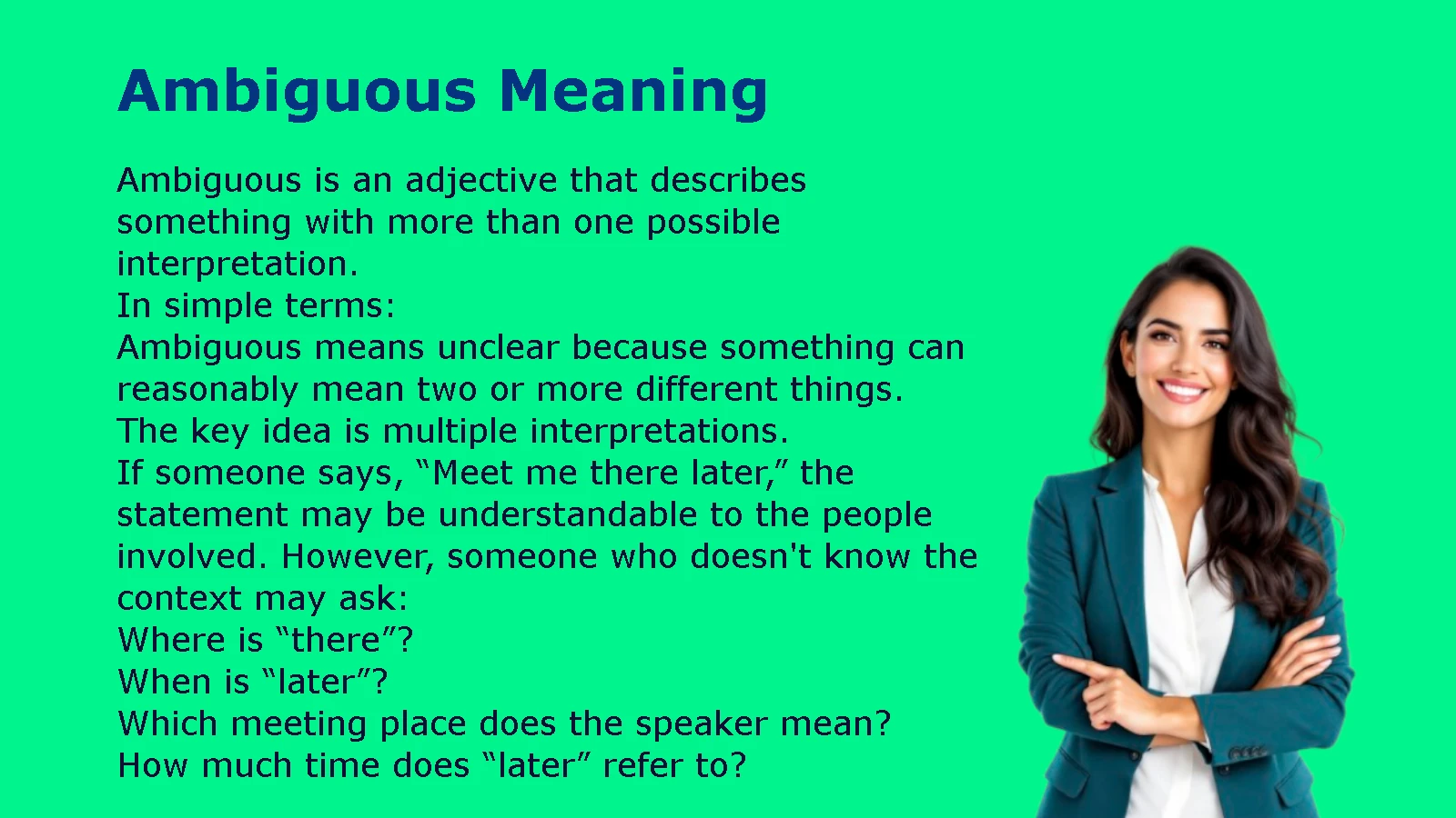 Ambiguous Meaning