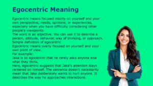 Egocentric Meaning