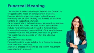 Funereal Meaning