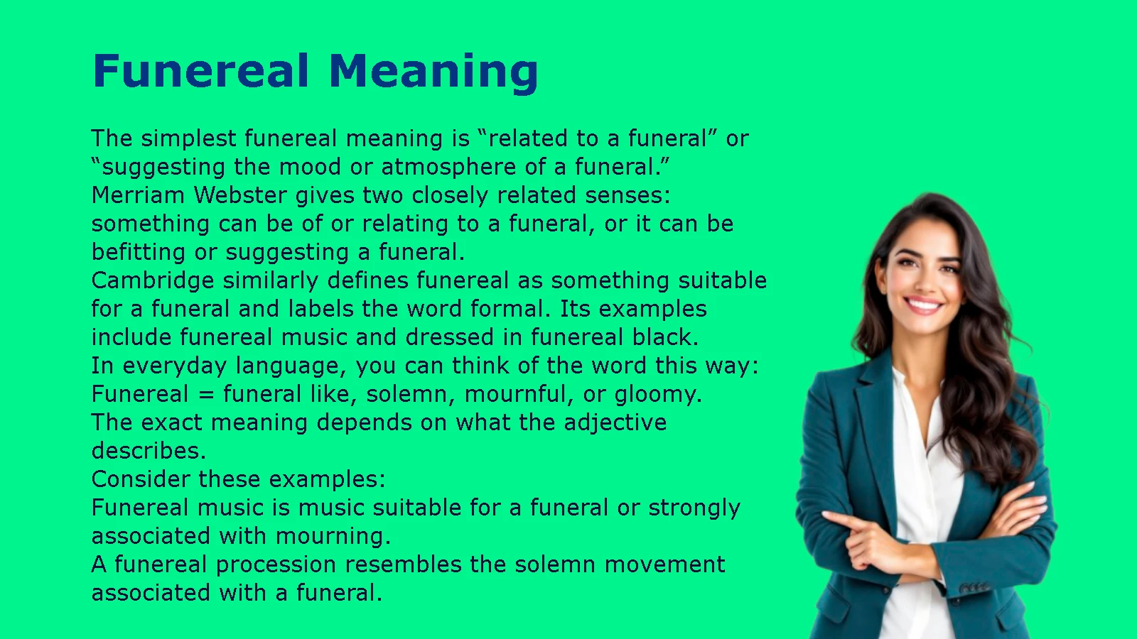 Funereal Meaning