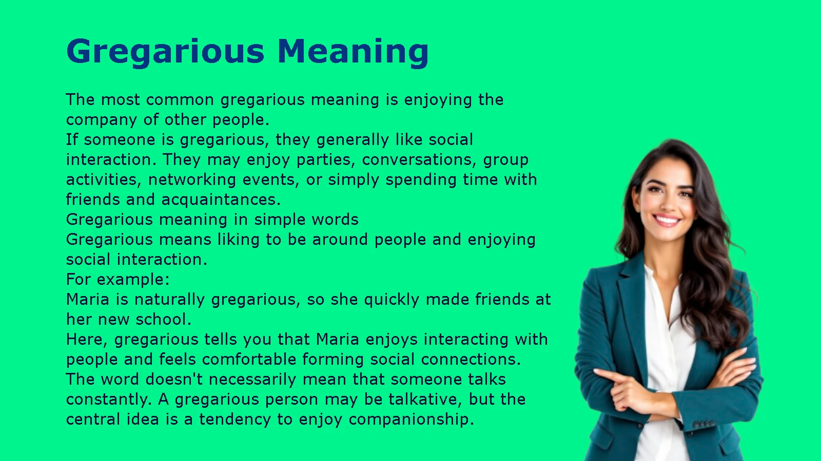 Gregarious Meaning