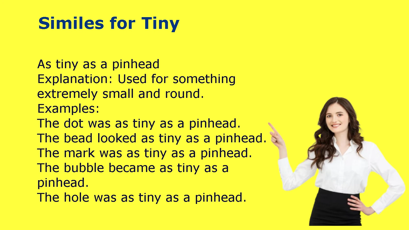 Similes for Tiny Examples