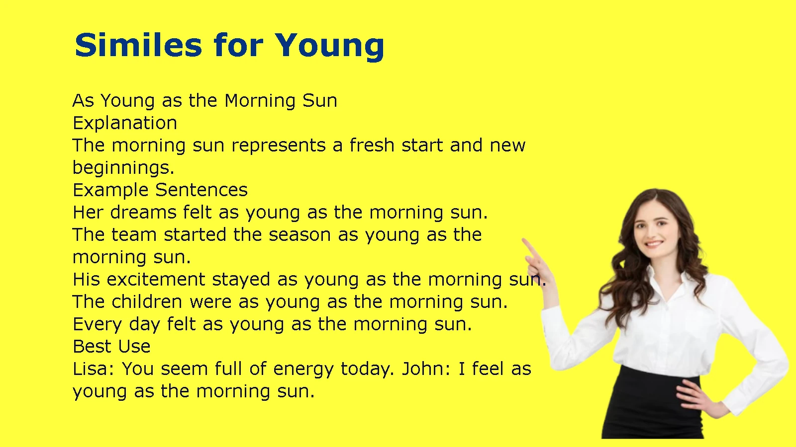 Similes for Young: Creative Ways to Describe Youth