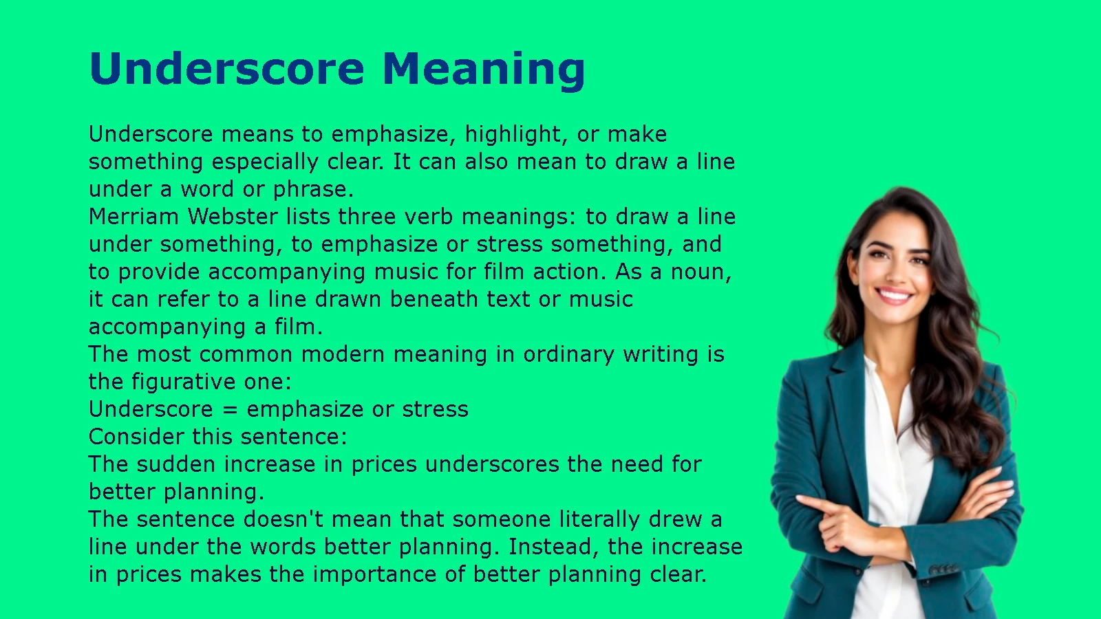 Underscore Meaning