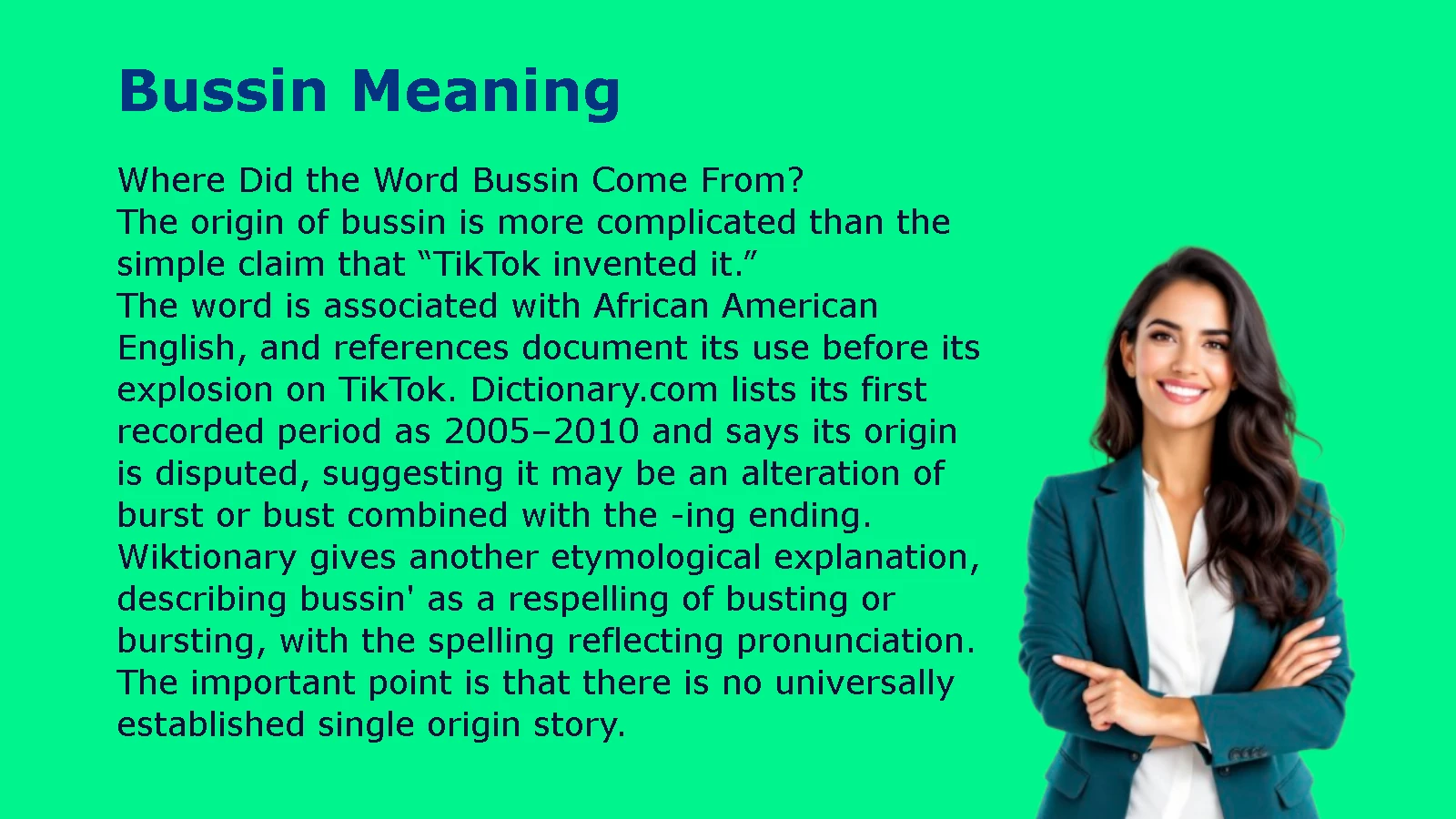 Bussin Meaning