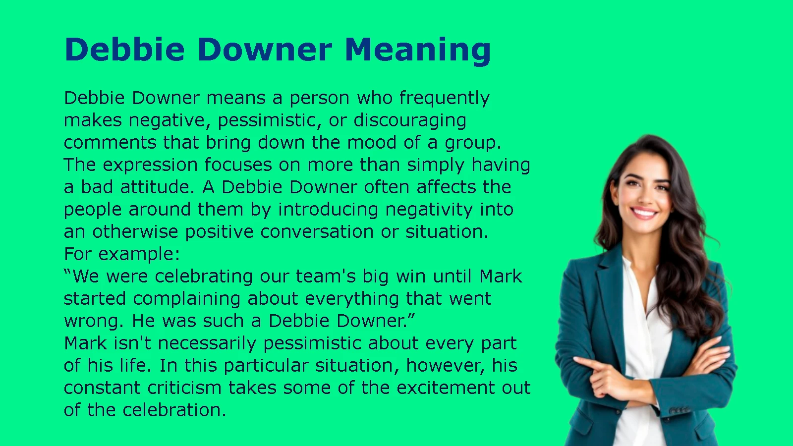 Debbie Downer Meaning